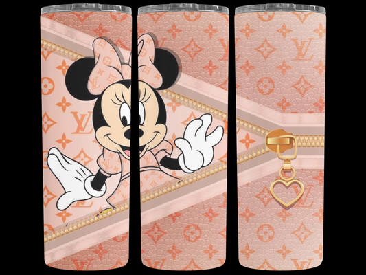 Minnie LV Tumbler Pink